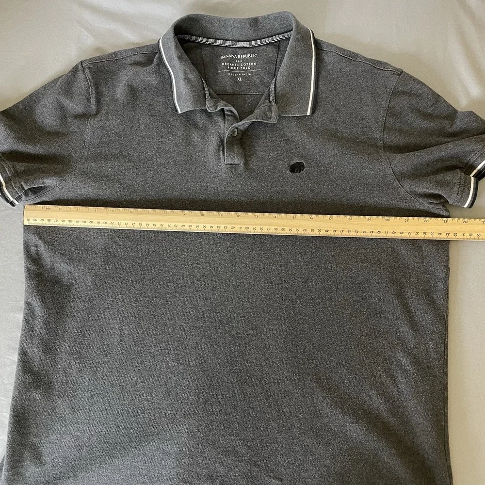 Banana Republic Pique Polo Shirt Mens Extra Large XL Organic Cotton